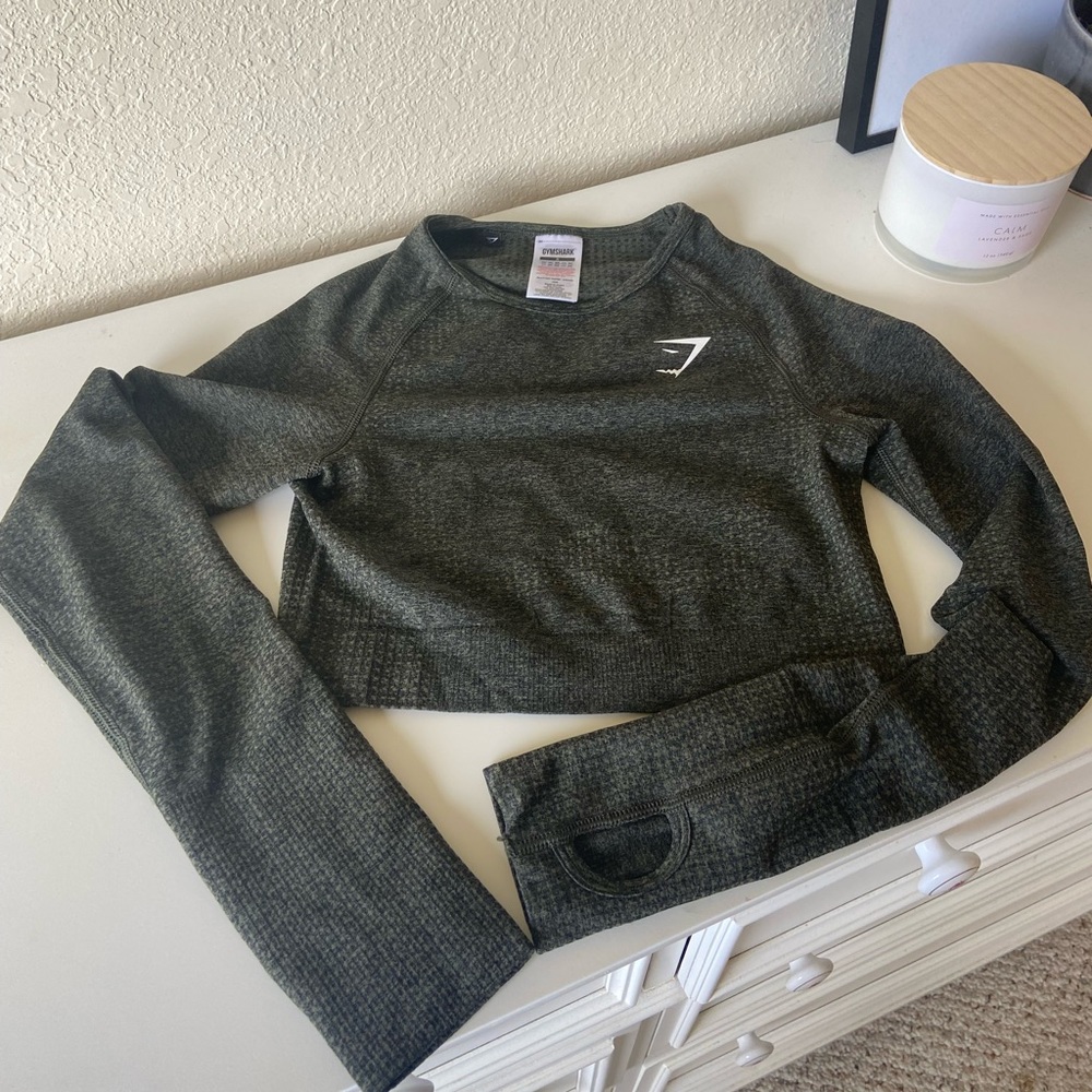 Gymshark Hunter Green Crop